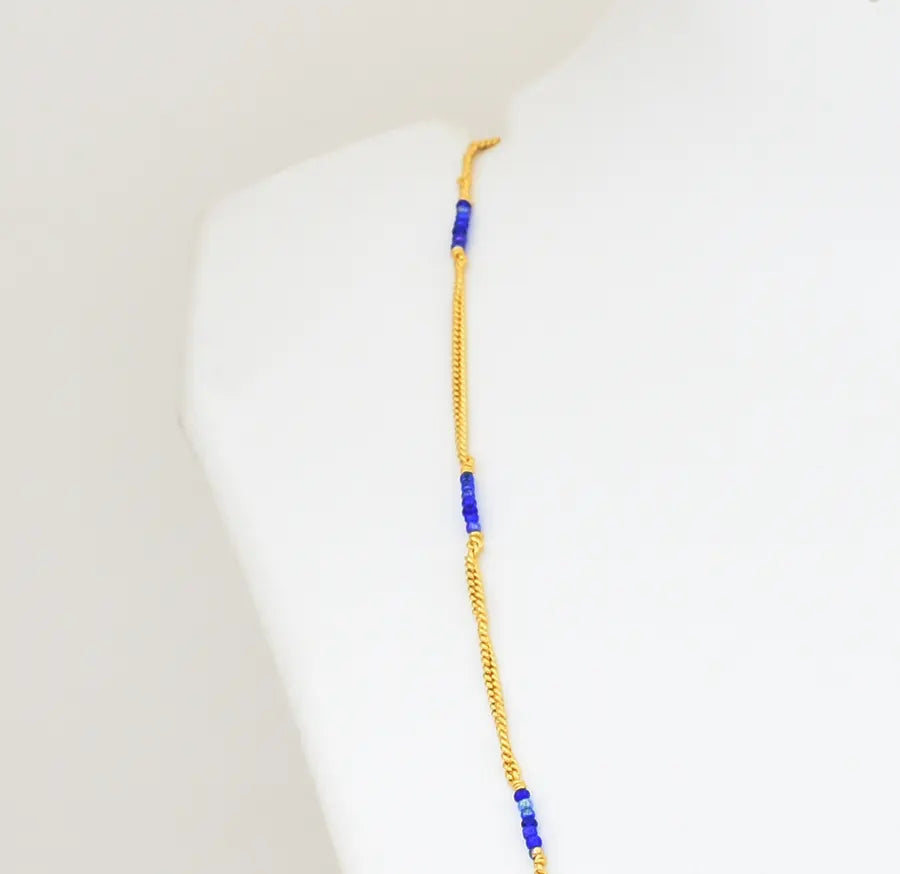 Blue Pasi Simple Chain 24 Inches - V07569