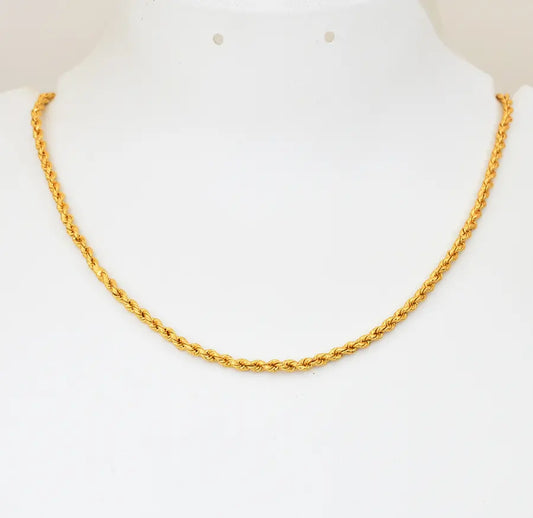 Medium Small Rope Chain 17 Inches - V08592