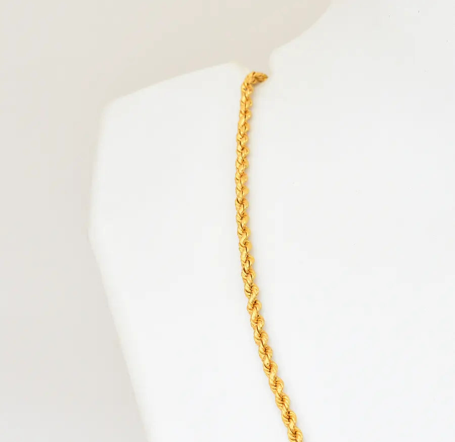 Medium Small Rope Chain 17 Inches - V08592