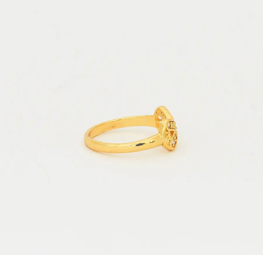 White Knot Ring - W11987