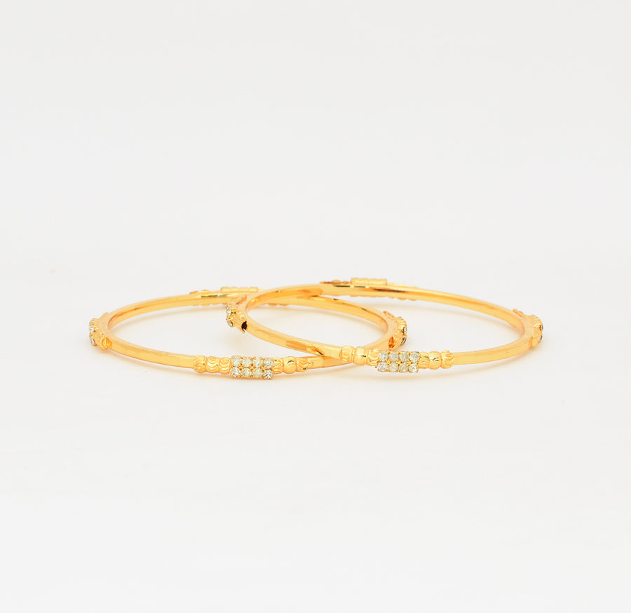 White Corniche Two Bangles - W02711