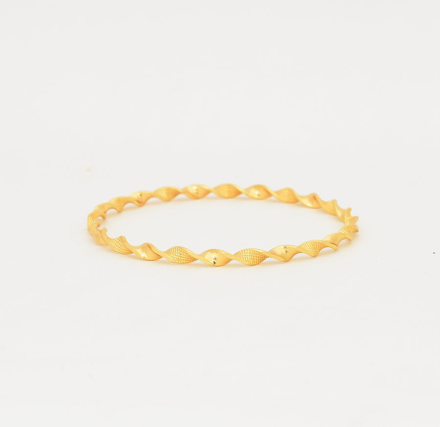 Semi Matte Intertwined Two Bangles - W02706