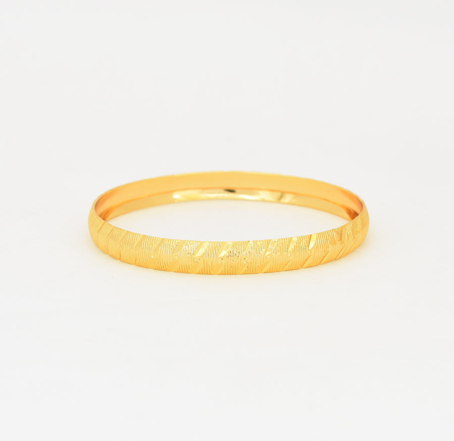 Wide Twill Two Bangles - W02740