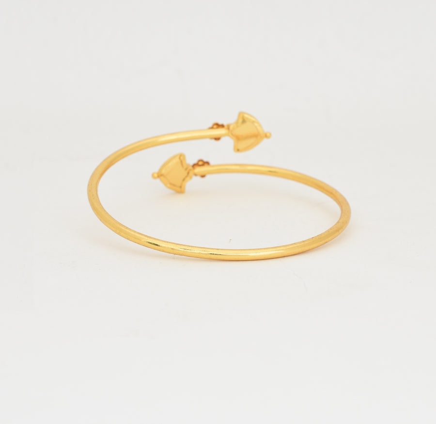 Red Palakka Open Bangle Adjustable - W121043