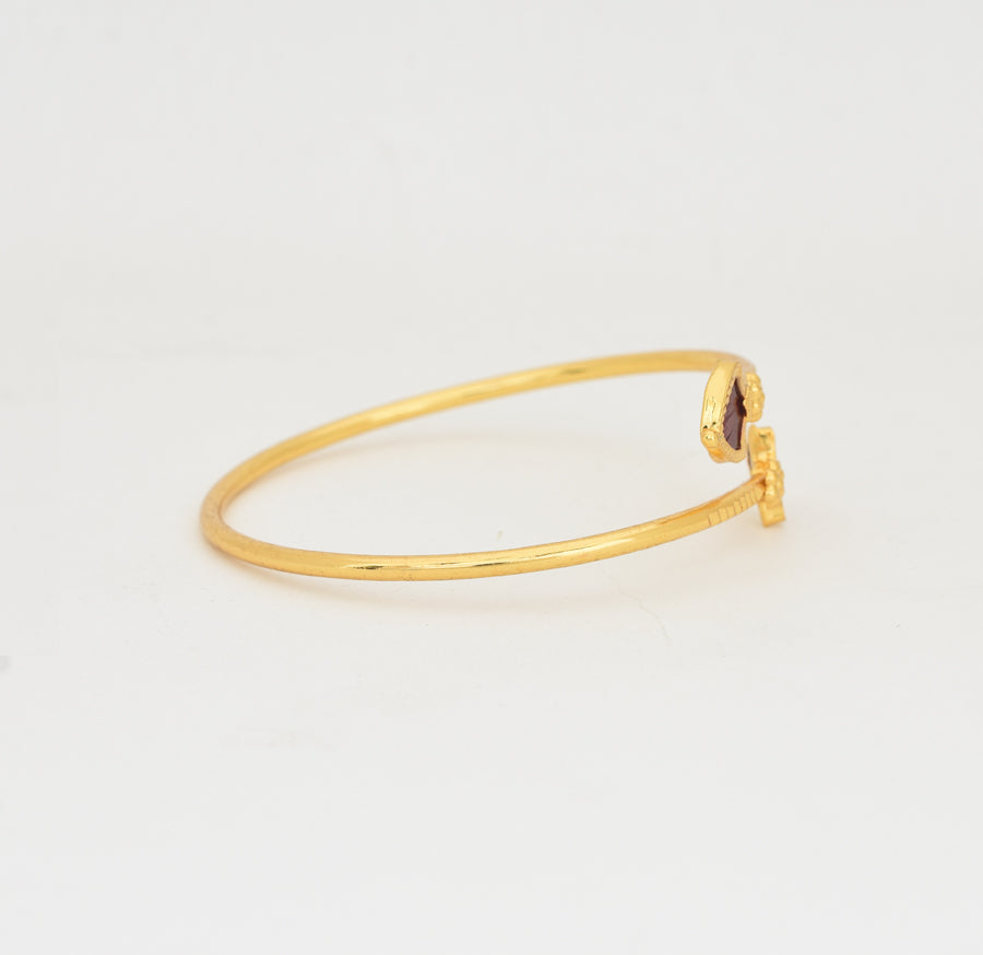 Red Palakka Open Bangle Adjustable - W121043