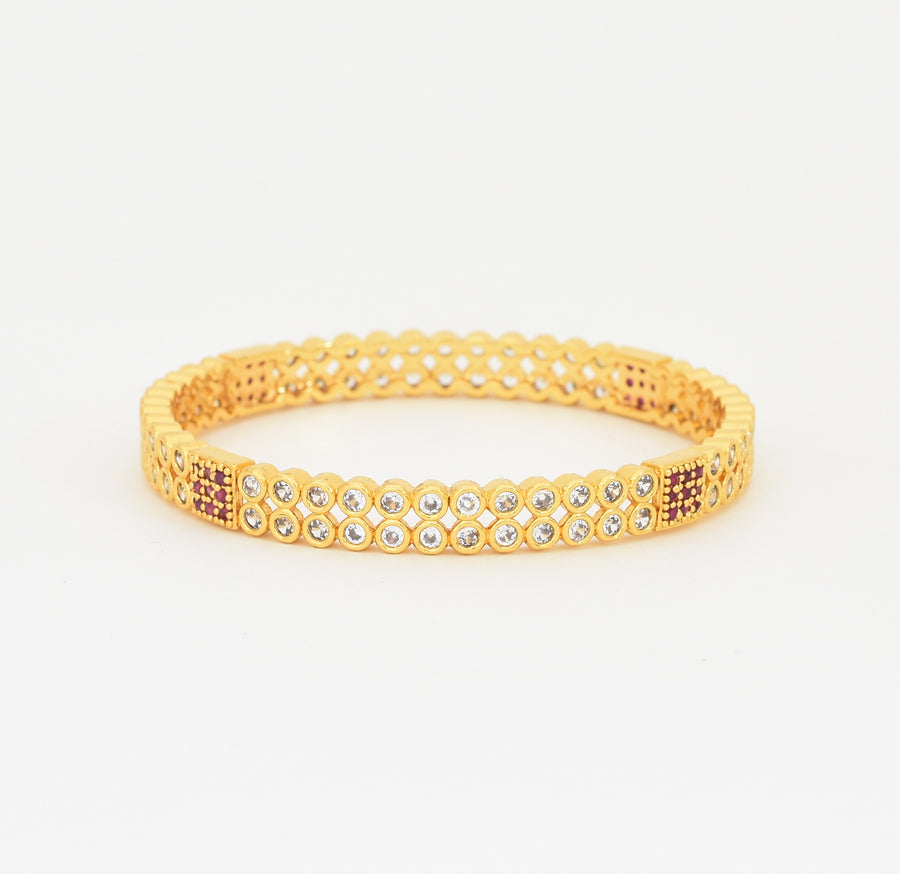 White Magenta Zoe Two Bangles - X021110