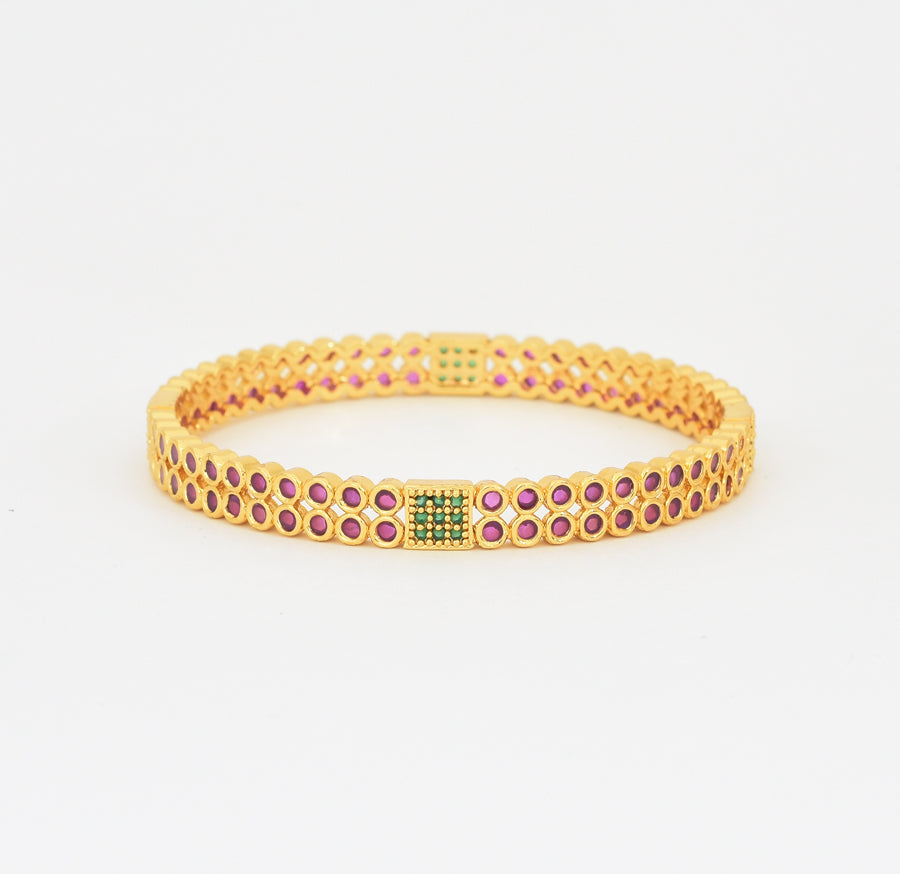 Magenta Green Zoe Two Bangles - X021109