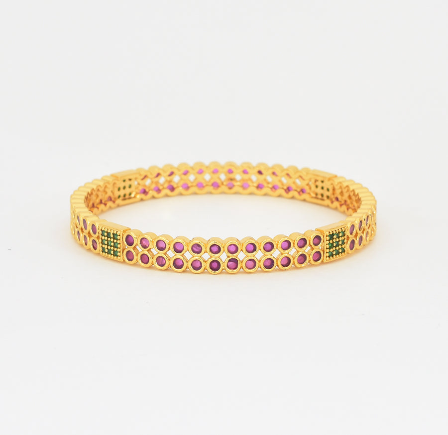 Magenta Green Zoe Two Bangles - X021109