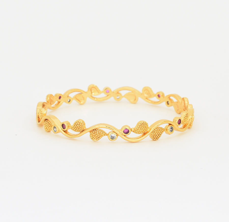 White Magenta Jaimy Two Bangles - X021096