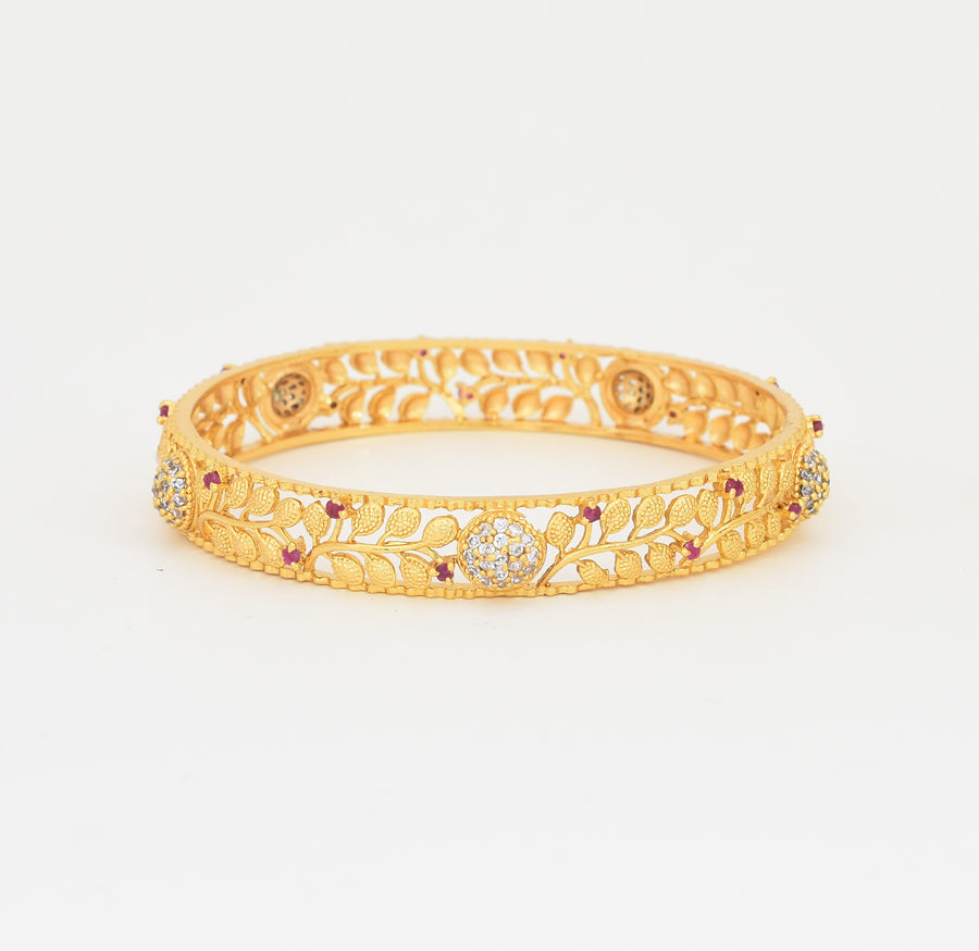 White Magenta Cleon Two Bangles - X021101