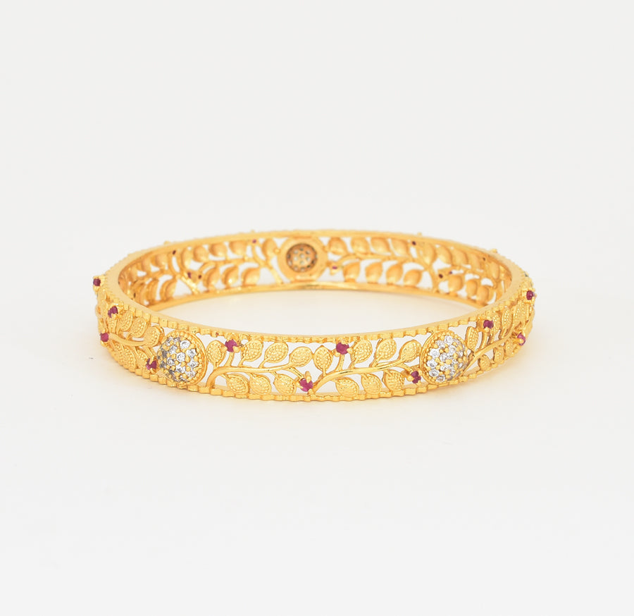 White Magenta Cleon Two Bangles - X021101