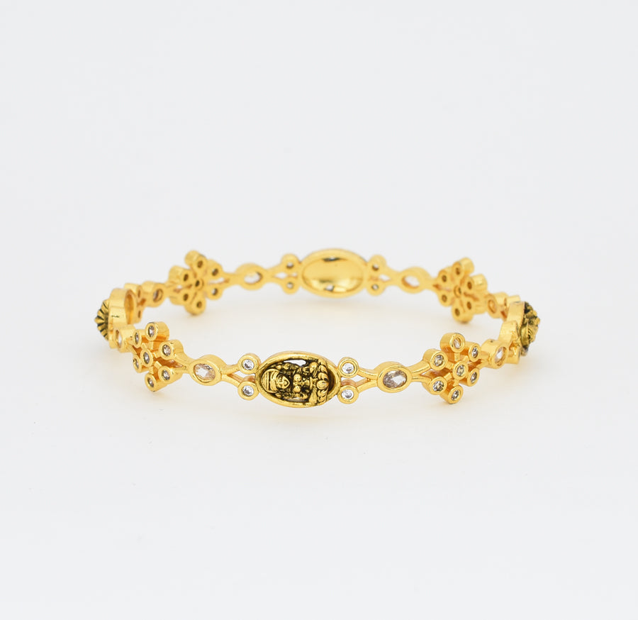 Antique Nagas White Lekshmy Two Bangles - X041147