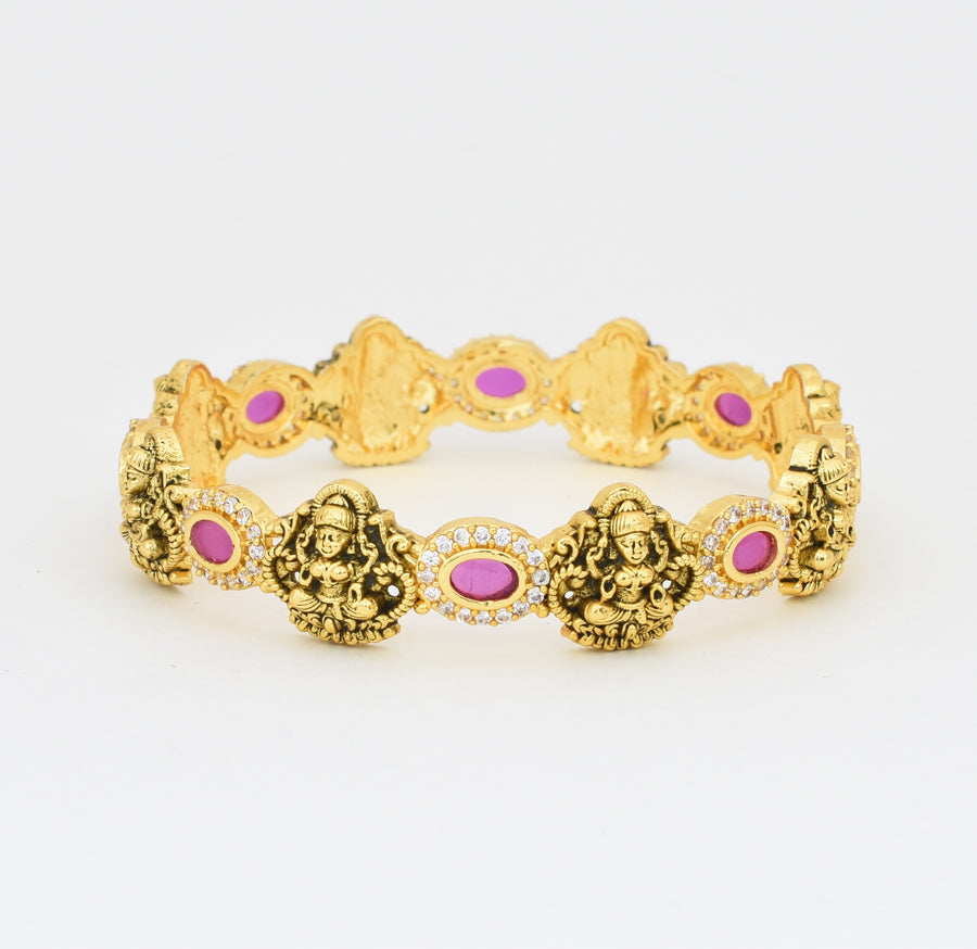 Antique Nagas Magenta Royal Laxmi Two Bangles - X041157