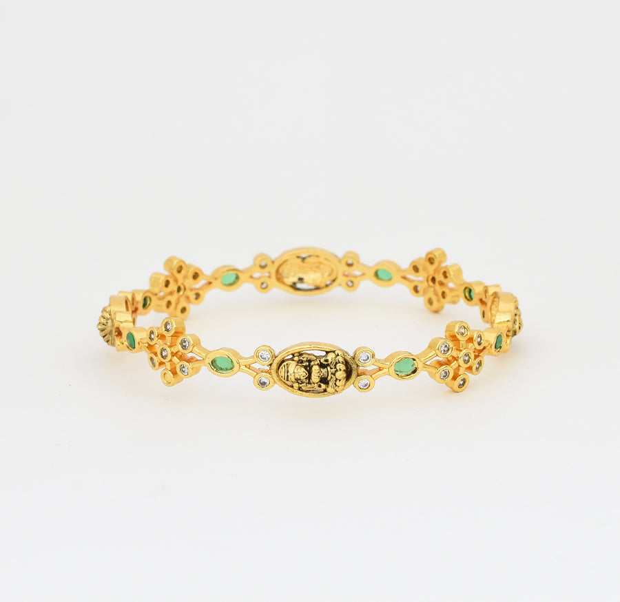 Antique Nagas Green Lekshmy Two Bangles - X041148