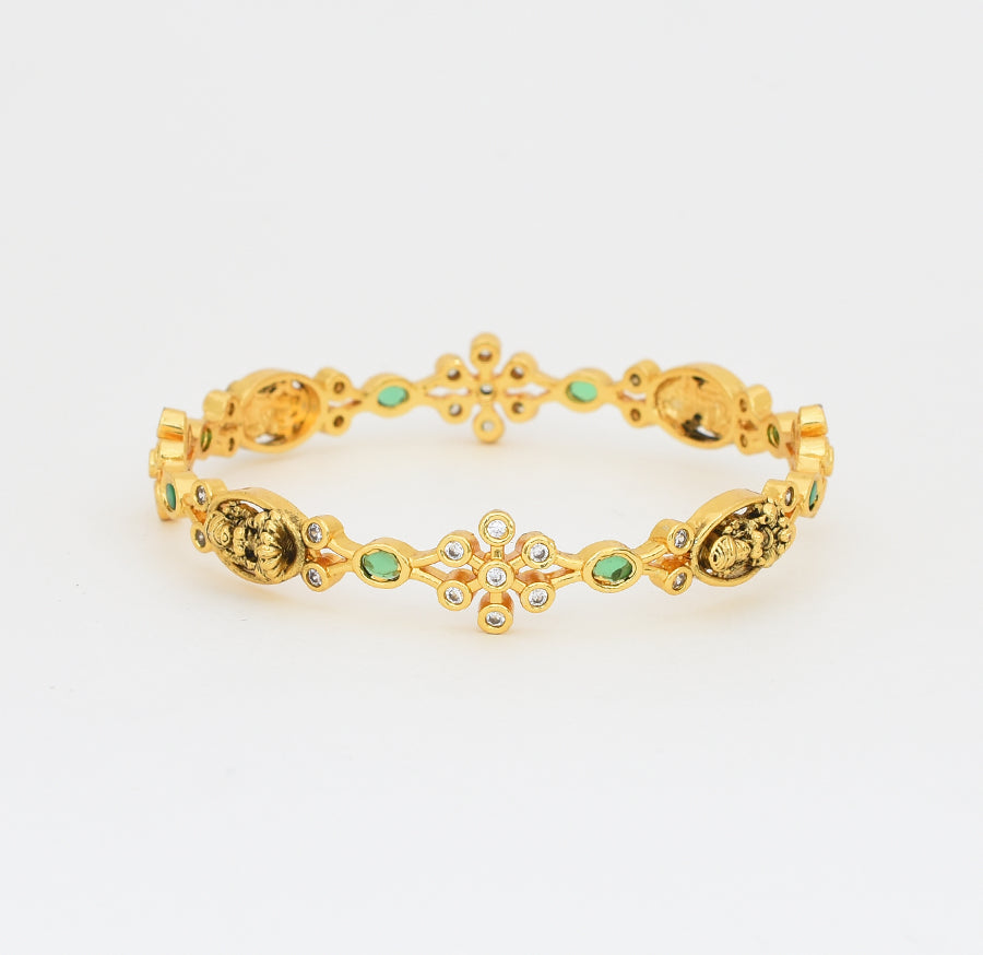 Antique Nagas Green Lekshmy Two Bangles - X041148