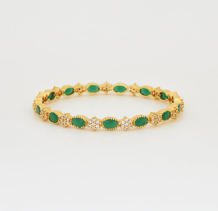 White Green Jessica Two Bangles - X061210