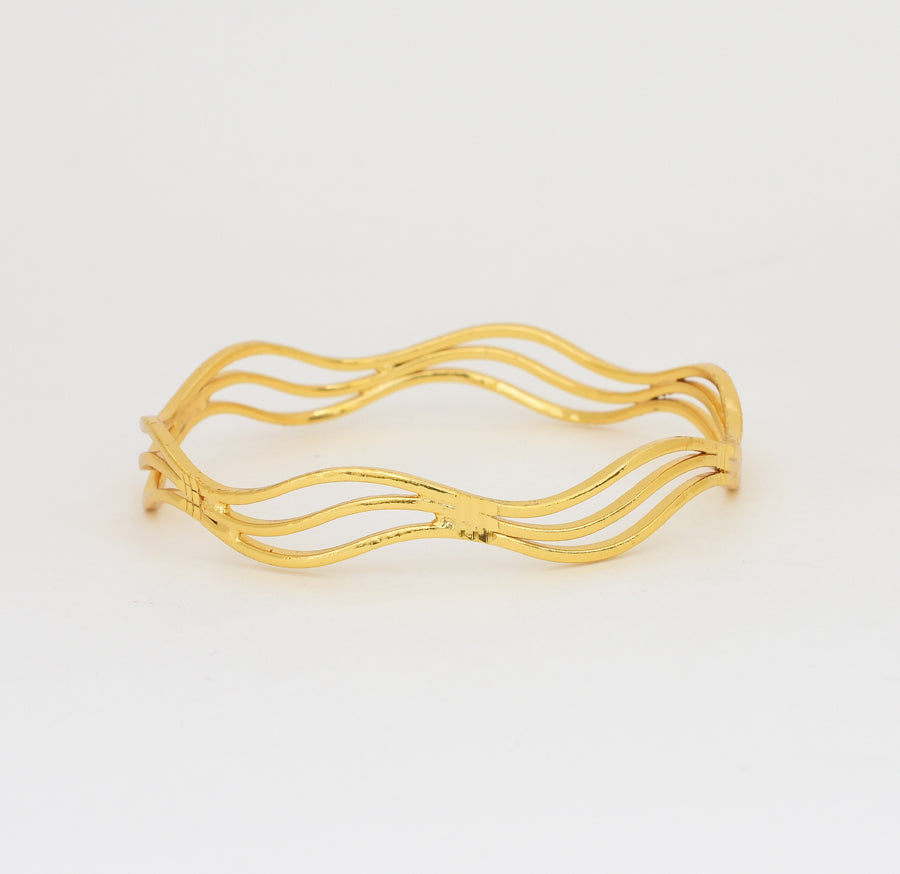 Medium Wavy Two Bangles - X081219