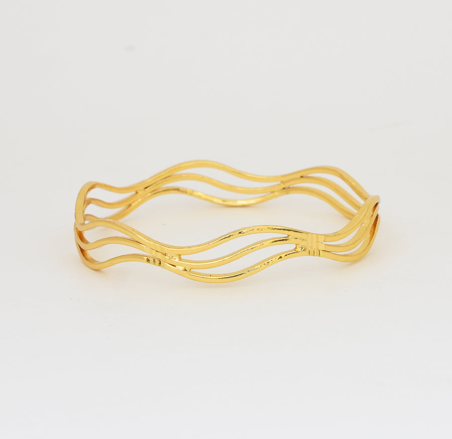 Medium Wavy Two Bangles - X081219