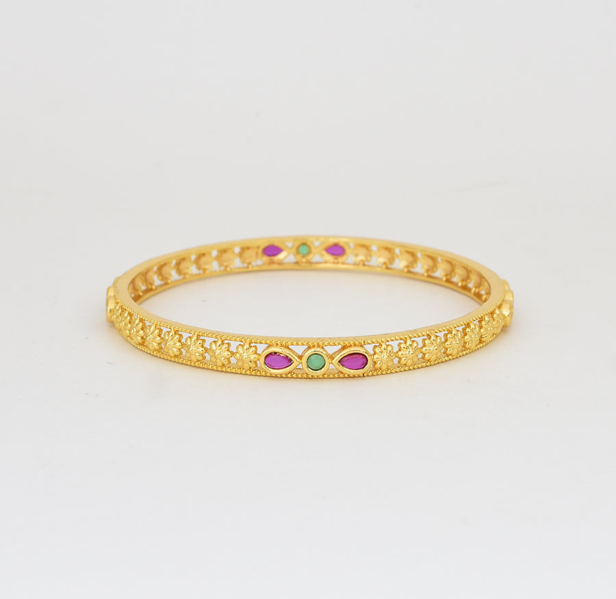 Magenta Green Alazea Two Bangles - Y021288