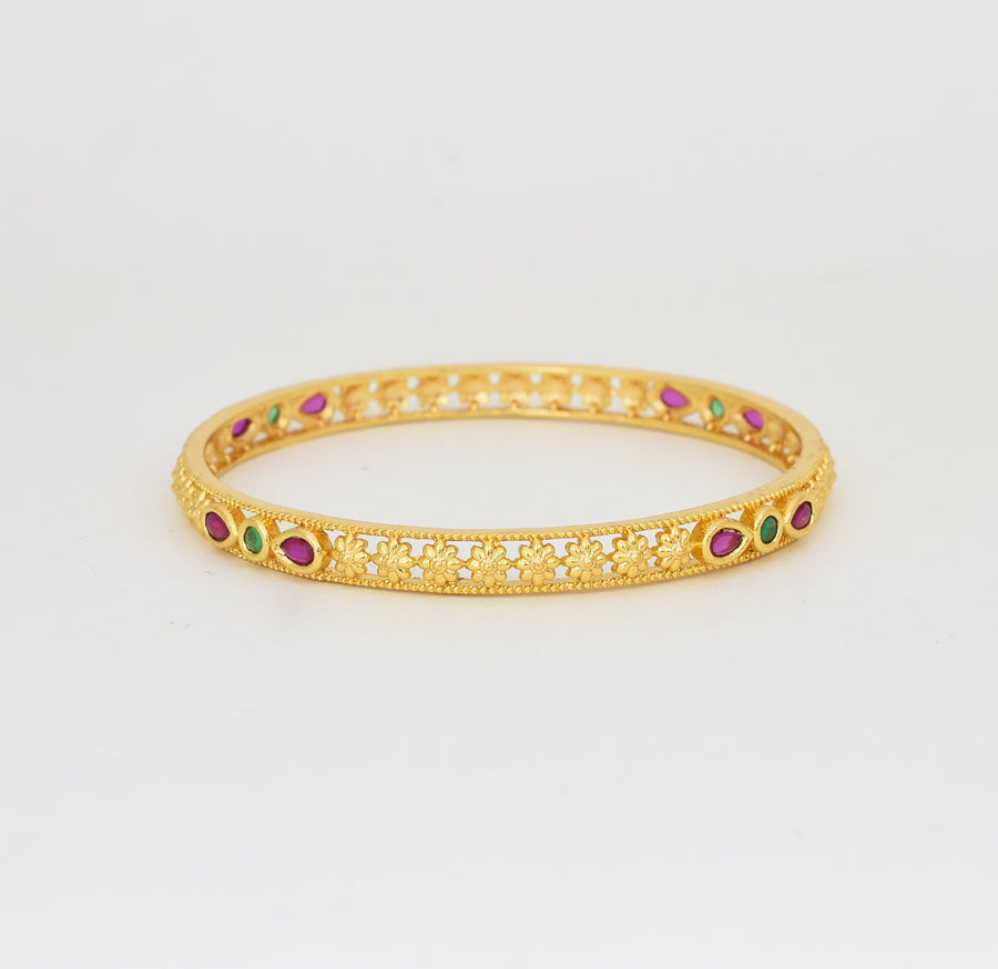 Magenta Green Alazea Two Bangles - Y021288