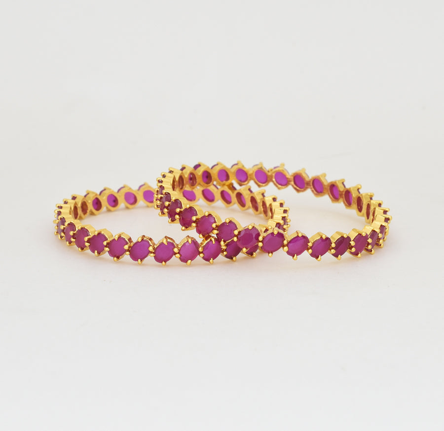 Magenta Agnit Two Bangles - Y021294