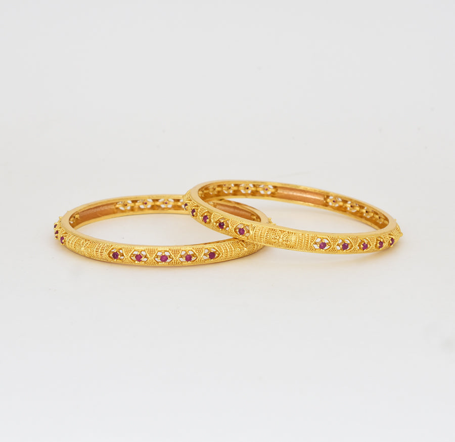 Magenta Lyda Two Bangles - Y021287