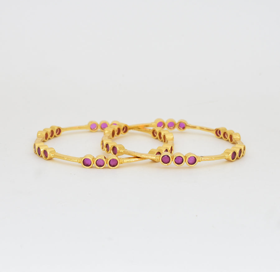 Magenta Zaer Two Bangles - Y021278