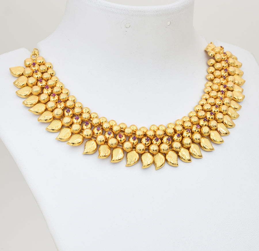 Magenta Manga Choker Necklace - X051189