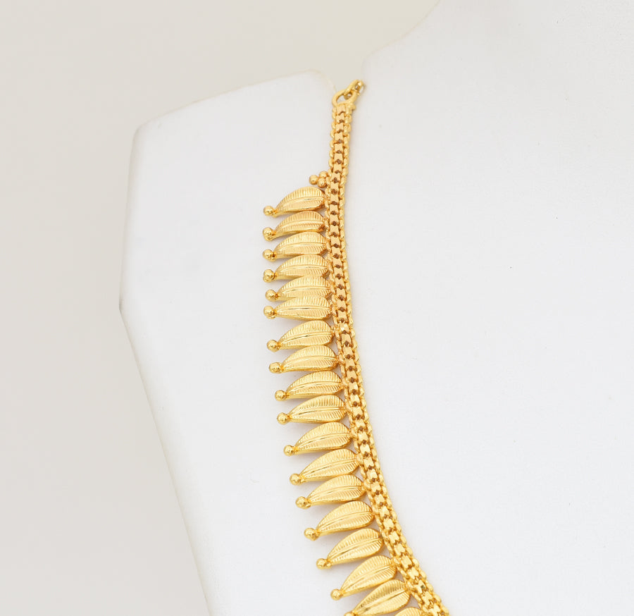 Leaf Short Necklace - Y011246