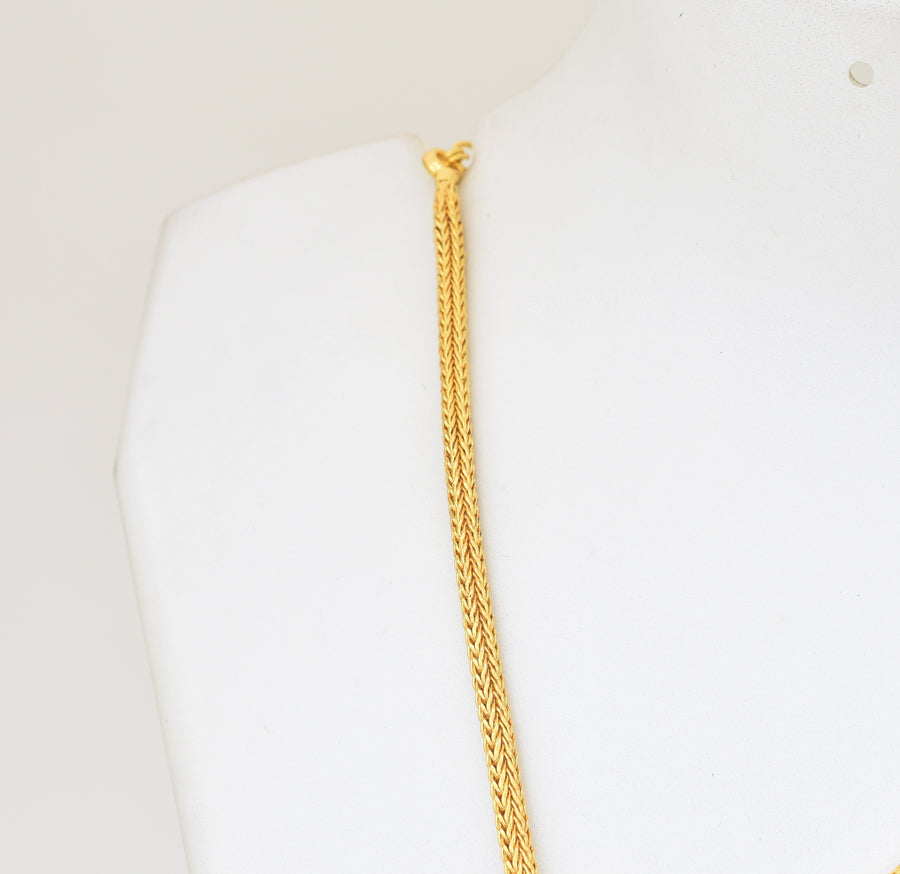 Big Kerala Traditional Kathakali Blue Pullinagam Palakka Locket with Chain - Y011239