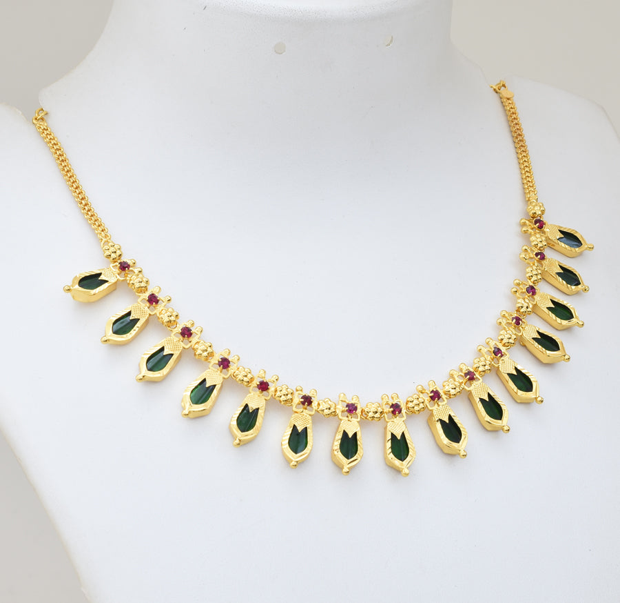 Green 15 Nagapadam Necklace - Y011240