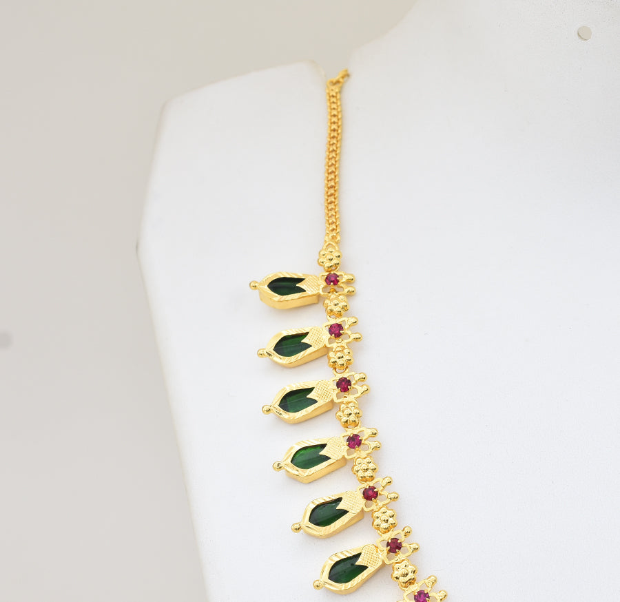 Green 15 Nagapadam Necklace - Y011240