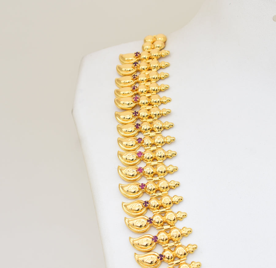 Magenta Lakshmy Long Necklace - Y011269