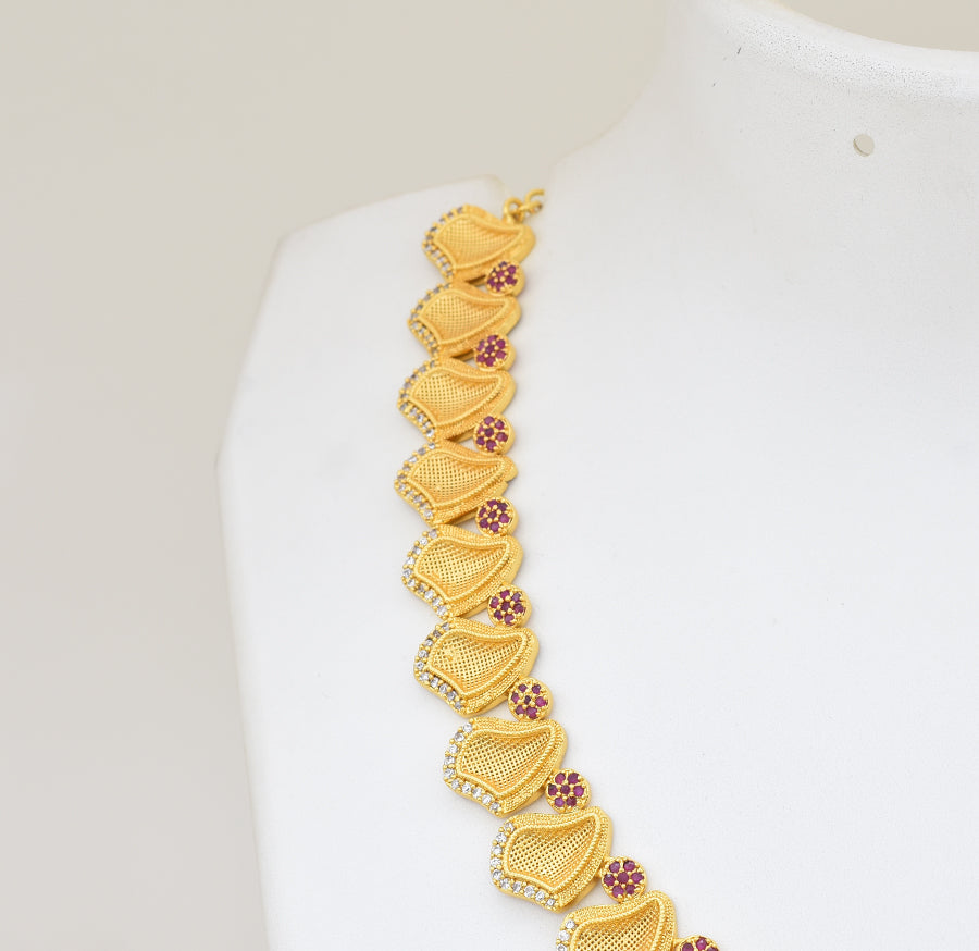 White Magenta Miller Dory Necklace - Y021299