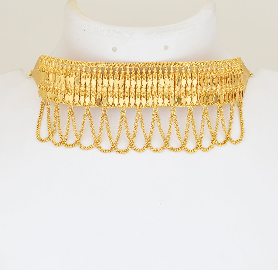 Hanging Elakkathali Choker Necklace - Y021303
