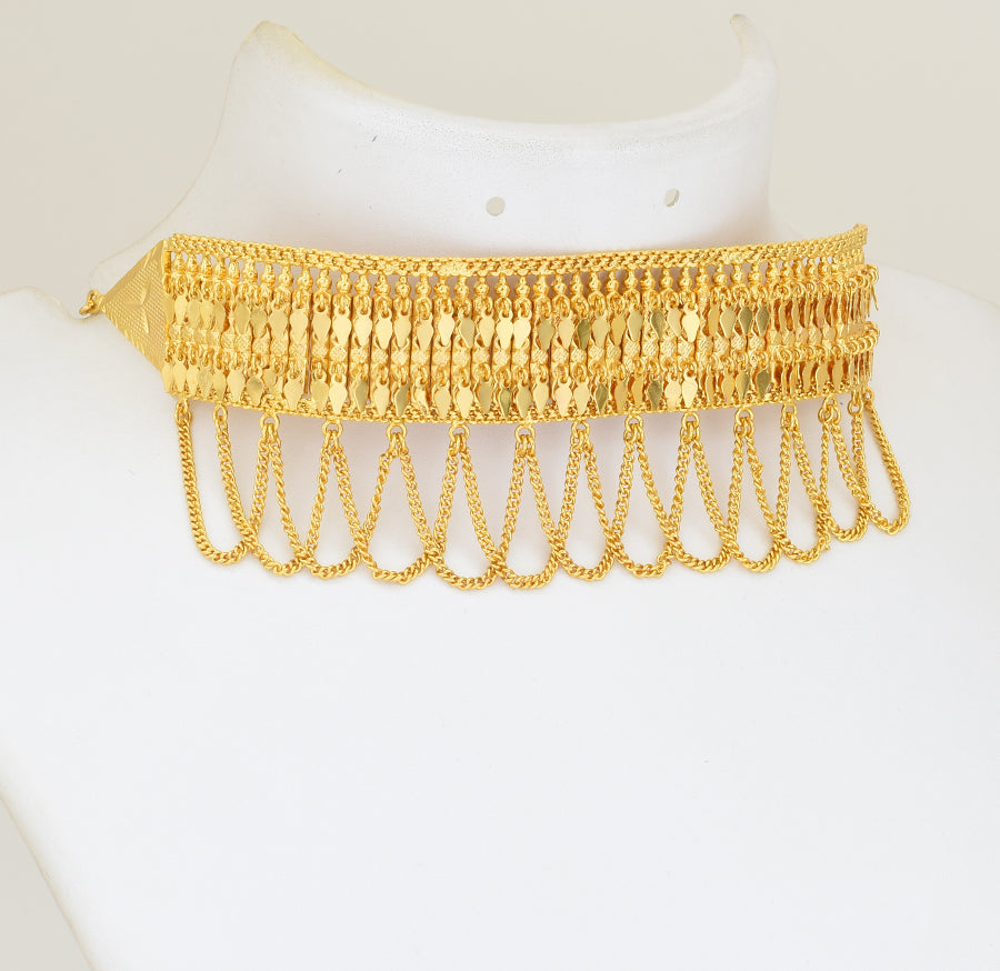 Hanging Elakkathali Choker Necklace - Y021303