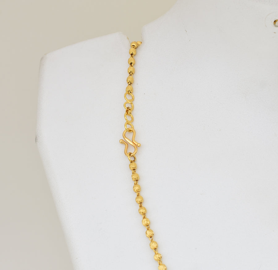 Pale Green Fringe Necklace - Y041358