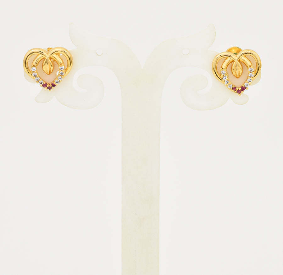 White Magenta Adorn Stud - X061203