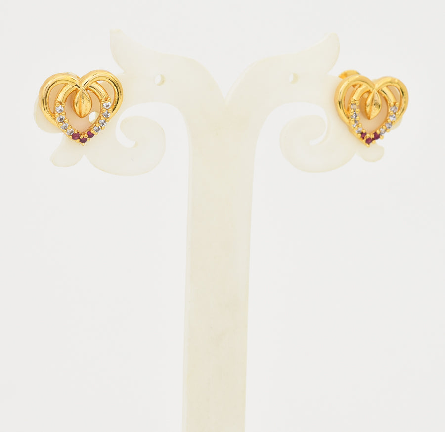 White Magenta Adorn Stud - X061203