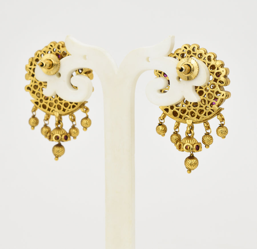 Antique Magenta Krishna Radha Dangler - X051178