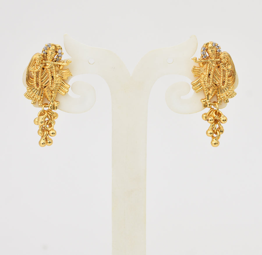 White Krishna Radha Dangler - Y011261