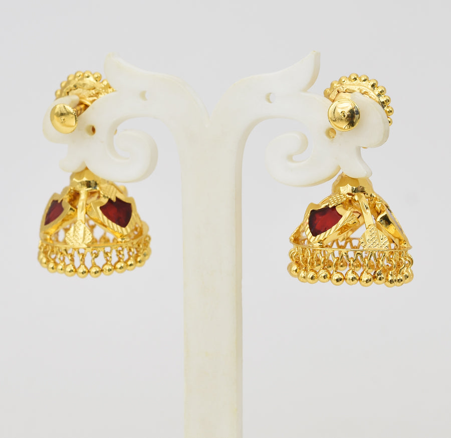 Red Palakka Medium Jimmikki - Y011255