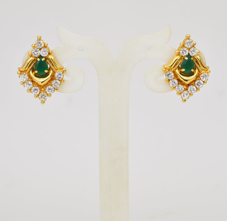 White Green Celina Stud - Y041331
