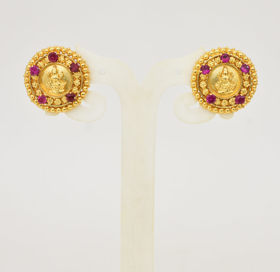 Magenta Lakshmy Royal Round Stud - Y041329