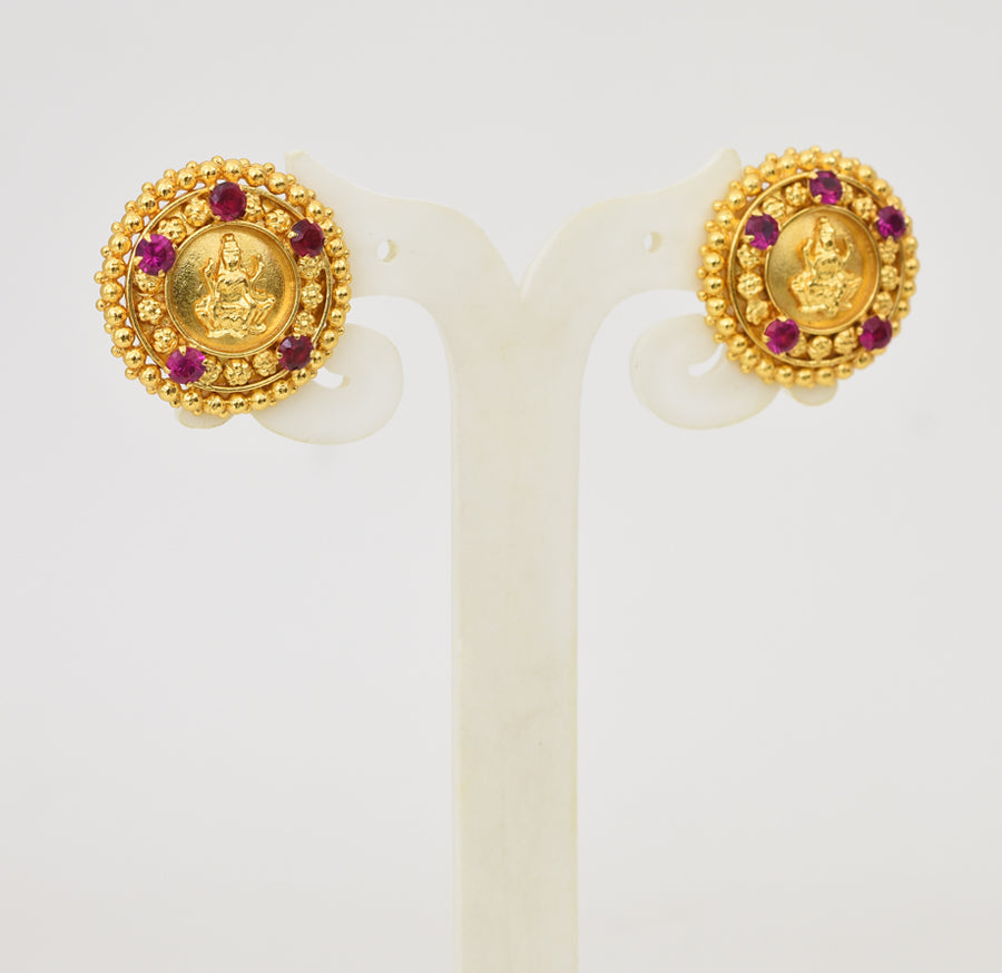 Magenta Lakshmy Royal Round Stud - Y041329