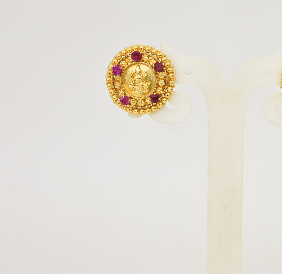 Magenta Lakshmy Royal Round Stud - Y041329