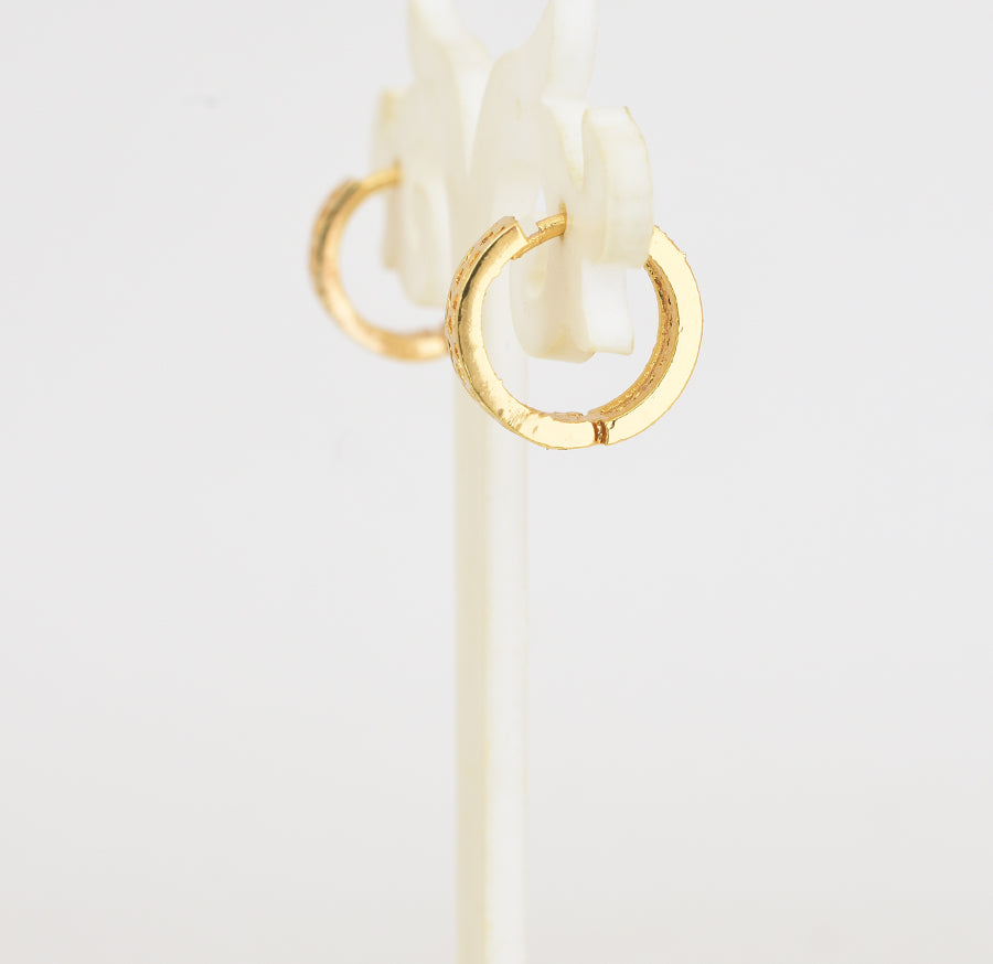 Blue Radiant Hoop Earrings - Y101403