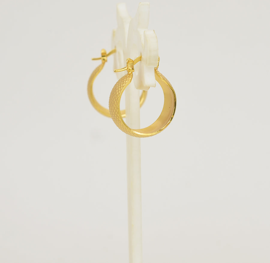 Woven Hoop Earrings - Y101397