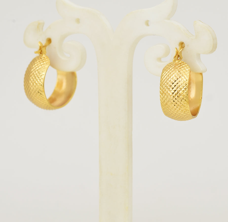 Woven Hoop Earrings - Y101397