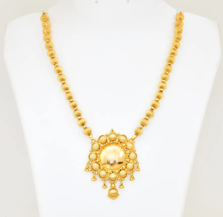 Round Bead Long Necklace - V02308